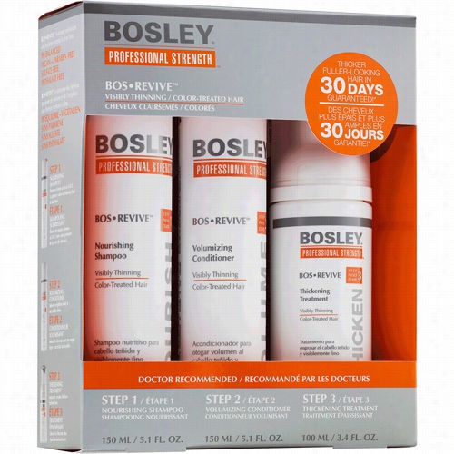 Bosley Professional Bosrevive Starter Pack For Color-treatd Hair