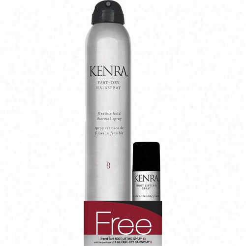 Kenra Professional Fast-dry Hairspray 8 With Mini Oot Lifting Spray 13