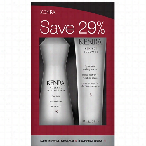 Kenra Professional Thermal Styling Spray 19 And Perfect Blowout 5 Duo