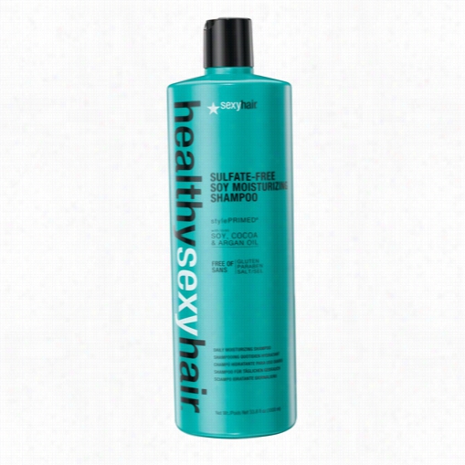 Sexy Hair Healthy Sexy Hair Sulfate-free Soy Moisturizzing Shampoo-33.8 Oz.