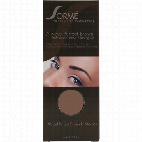 Sorme Always Perfect Brows Shaping Kkit -- Dark Brown