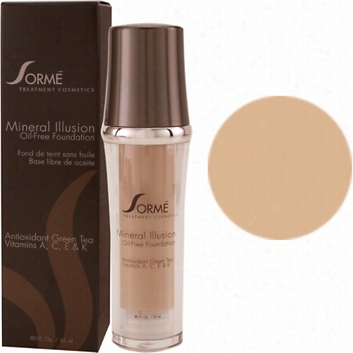 Sorme Mineral Illusio Oil-free Luminous Foundtion - Honey