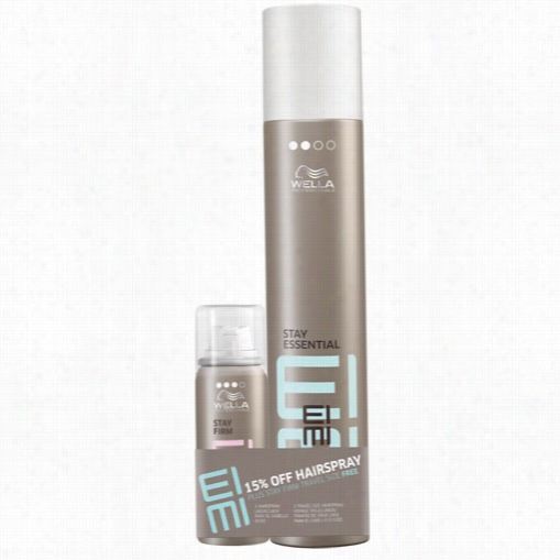 Wella Eimi Stay Essential Light Crafting  Hairspray With Stay Strong Mini