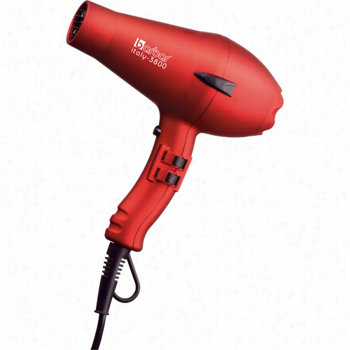 Barbar Ital Y3800 Ionic Blow Dryer - Red