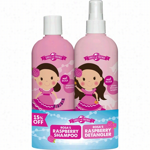 Circle Of Friends  Rosa's Raspberry Shampoo & Detangler Duo