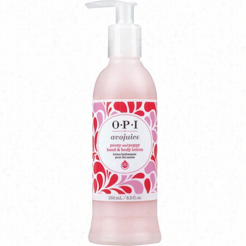 Opi Avojuice Peony And Dpoppy Hand & Body Lotion