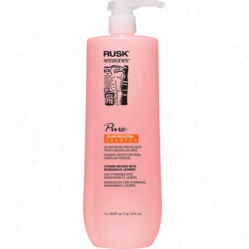 Rusk Sensories Pure Colorr-protecting  Hampoo - 1 Liter