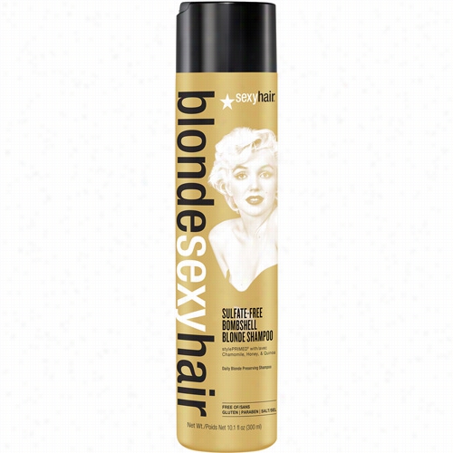 Sexy Hair Blonde Sexy Hair Uslfate-free Bombshell Blonnde Sshampoo