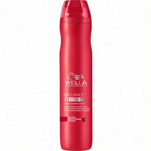 Wella Brilliance Shapoo For Fine To Normal Colored Hair - 10.1 Oz