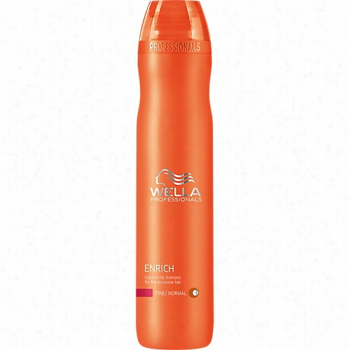 Wella  Enrich Volumizing Shamopo For Fine To Normal Hair