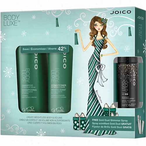 Joico Body Luxe Holiday Duo With Gold Dust Glimmer Spray