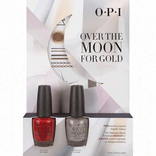 Opi Over The Moon For Gold Duo