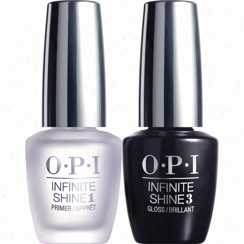 Opi Primeer Base Coat  And Gloss Top Coat Duo