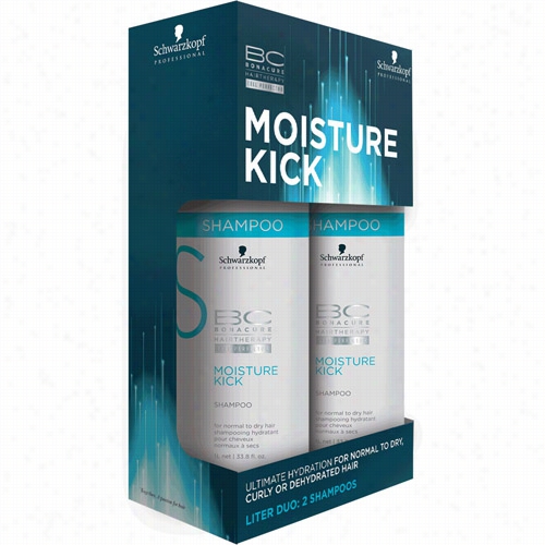 Schwarzkopf Professional Bc Bonacure Moisture Kick Shampoo Liter Duo