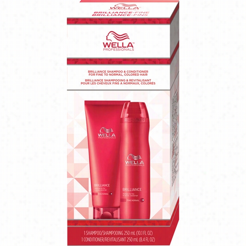 Wella Brilliance Fine To Normal Colored Hair Holiday Duo