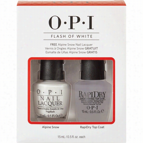 Opi Flash Of White  Duo