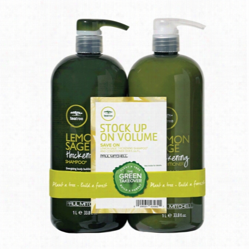 Paul  Mitchell Tea Tree Lemon Sage Liter Duo