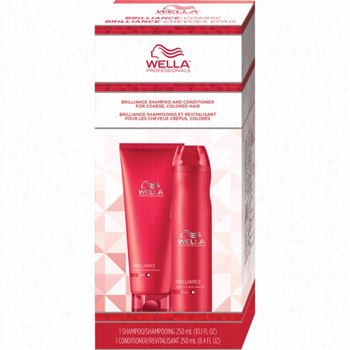 Wella Brilliance Coarse Colored Hair Holiday Duo