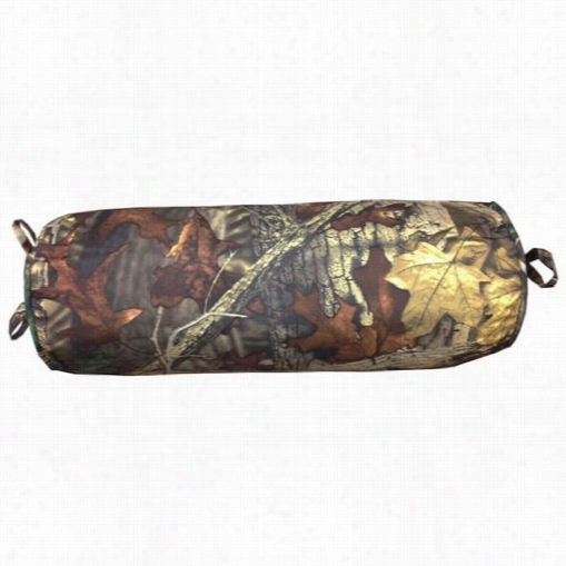 Hiend Accents Cm1001p7 Oak Camo 8" X 18" Oak Camo Neck Roll Pillow In Brown/green