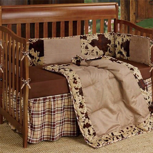 Hiend Accents Cs3067 Baby Cowhide Ccrib Value In Brown/ivoy - Set Of 3