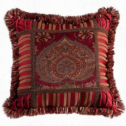 Hiend Accens Fb3838p1 Lorenza Rusfic Coll Throw Pillow In Red/gold