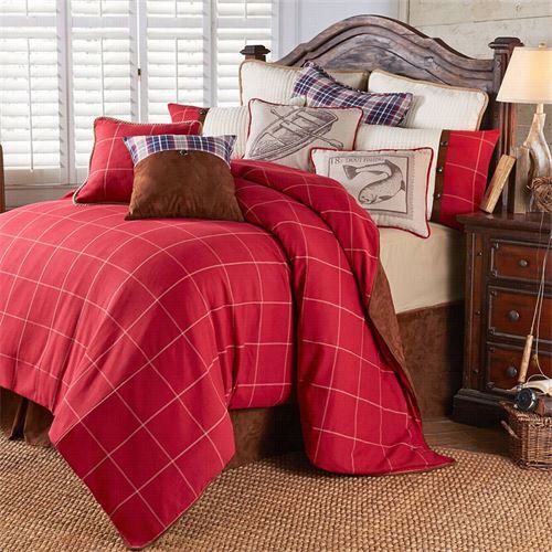 Hiendd Accents Lg1819-tw-oc South Haven Wtin 3 Piece Paraclete Set In Red/cream