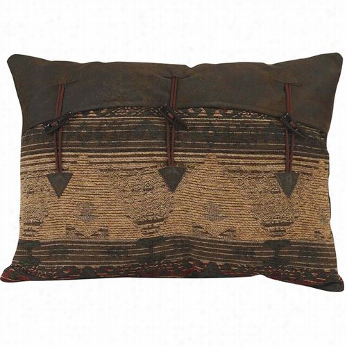 Hiend Accents Lg1830p1 Sierra Southwestern Oblong Pillow With Decorativeb Uttons
