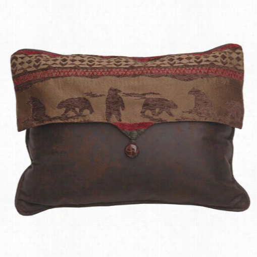 Hiend Accents Lg1845p3 Cascade Lodge Ear Pillow In Red/brown With Buttoned Envelope