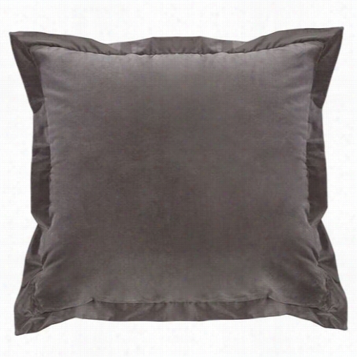 Hiend Accents Lg1895p3 Whistler Square Velvet Pillow In Gray