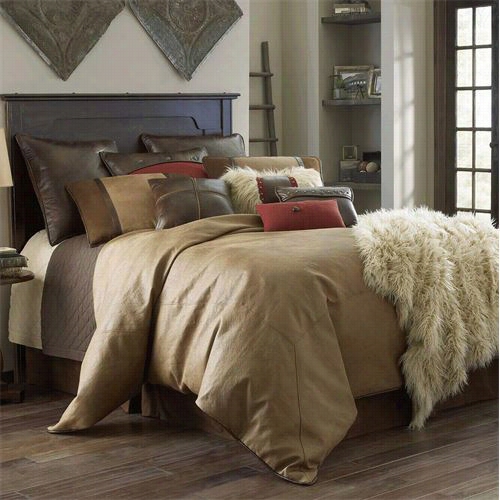 Hiend Accents Ns4090-flo-c Brighton 4 Piece Full Comforter Set In Brown/multi