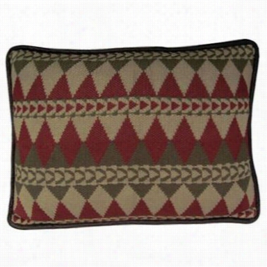 Hiend Accents Pl5002-os-njknitted Small Multicolor Diamond  Navajo Pillow