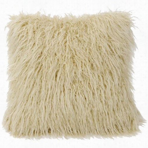 Hiend Accents Pl5003-os-cr Mongolian  Faux Fur Pillow