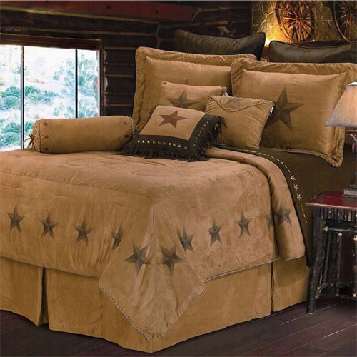 Hi End Accents Ws201-0sq-oc Luxury Fate 96" X 96&quuot; Queen Comforter Set In Tan