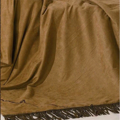 Hiend Accents Ws3190th Barbwire Embroidered Throw In Chhocolate/tan