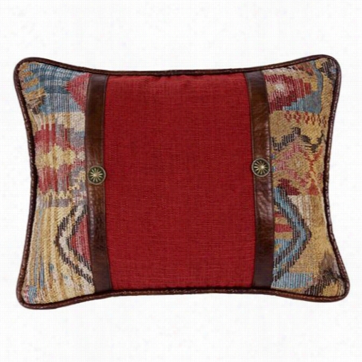 Hiend Acents Ws4066p2 Ruidos O O Blong Pillow With Conchos  In Multi/red