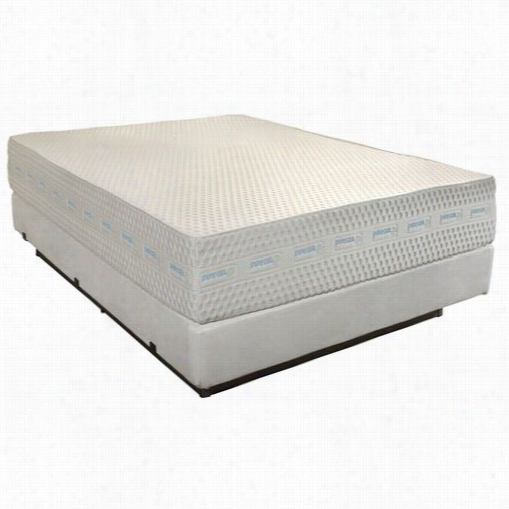 Klaussner 0120133298305 Blue Mist 12" King Gel Foam Mattress With P170 Matttress Foundation And Enso Parts Synchronize Cord