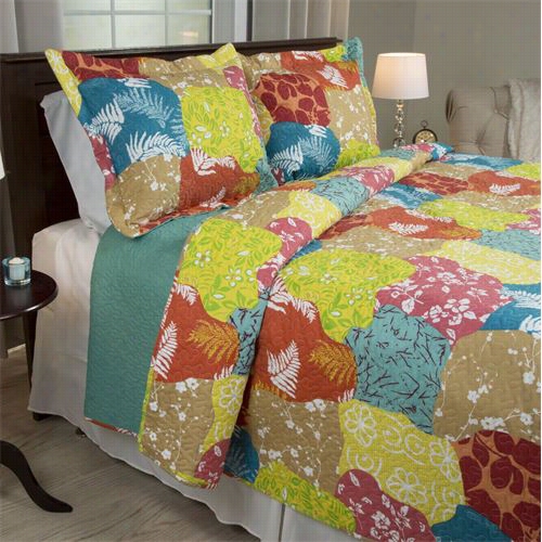 Bestow Prodigally Home 66-10040-t 2 Pice Regan Quilt Set