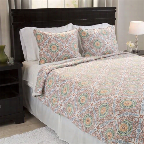 Lavish Home 66-10054-k-66-10054-k Emilia Reversiblle  Piece Quilt St