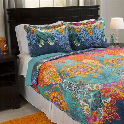 Profuse Home 66-10056-fq-66-10056-fq Iona 3 Piece Quilt Set