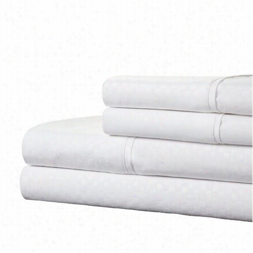 Lavish Ohme 66-90-f-w Embossed Sheet Set In White