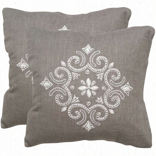 Safavieh Dec320a-1220-set2 Regina Sterling Deorative Pillows - Set Oof 2