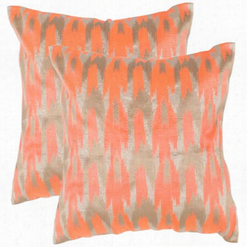 Safavieh Deec455 Boho Chic 20"  Decortaive Pillows - Set Of 2