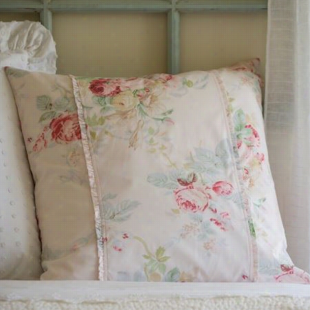 Taylor Linens 1031pshore-es Shore Rose Eurro Sham