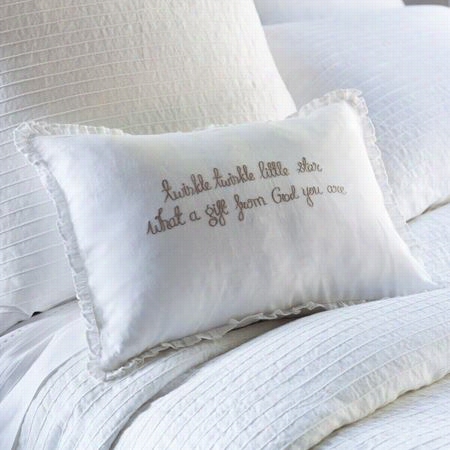 Taylor Linens 106n3twink-lbou Twiinkle Linen Littl Estar Pi Llow In Naturl