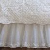 Taylor Linens 2008DAIS-EK Daisy Dot Eastern King Bedskirt in White