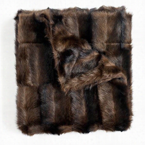 Woven Worz 137-023 Mink Throw Blanket In Chocolate