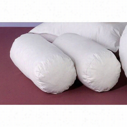 Down Right Deoc-1076-95/5 Deco Bolster 10" X 76&quott; 10 Lbs 95/5 White Gooose Dowwn/feathers Pillow In White