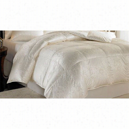 Downright Elia-osk-wn-can Eliiasa 108&uqot; X 4" 66oz 920 Fill Power Pure Goose Down Silk Comforter In Ecru