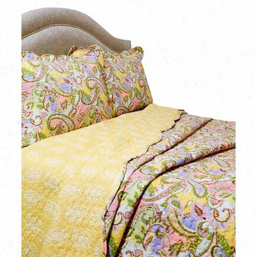 Pega Sus Home Fashi Ons 4500kier-4k Vintage Kiera King Quilt/sham Set