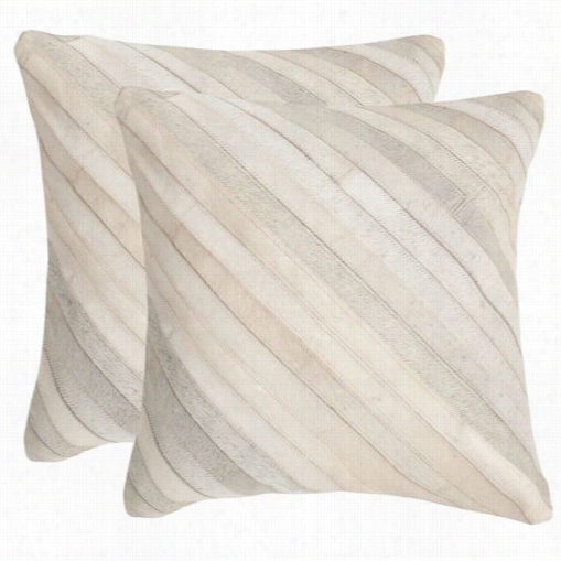 Safvieh Dec213a-1420-set2 Cherilyn White Decorative Pillows - Set Of 2